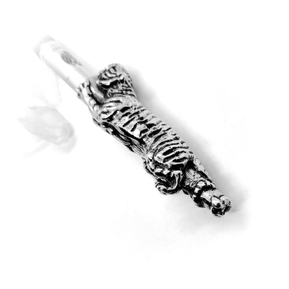 Attacking Tiger Sterling Silver Cigarette Pipe