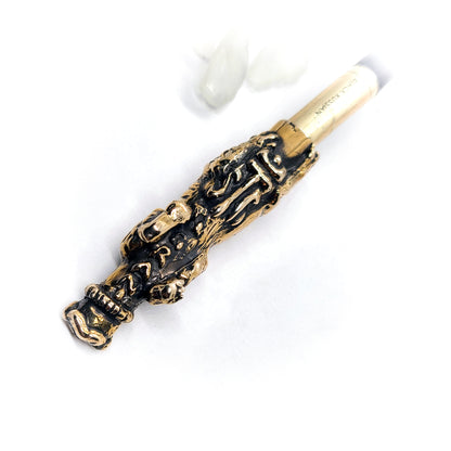 Attacking Tiger Sterling Silver Cigarette Pipe