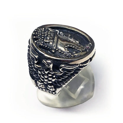 Armenian Powerfull King of Kings Tigran The Great Sterling Silver Ring V2