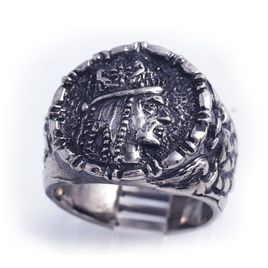 Armenian Powerfull King of Kings Tigran The Great Sterling Silver Ring V3
