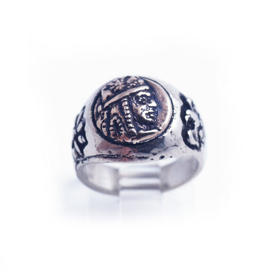 Armenian Powerfull King of Kings Tigran The Great Sterling Silver Ring V7