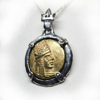 Tigran The Great Gold and Silver Pendant