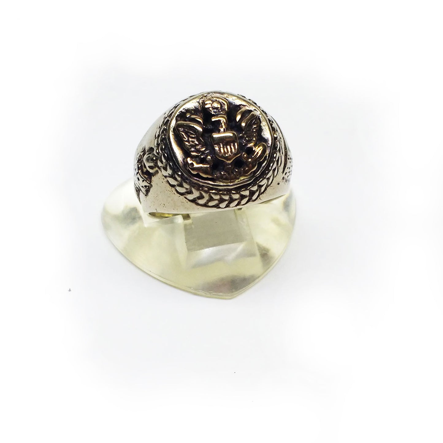 USA Sterling Silver & Bronze small Ring