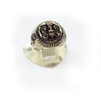 USA Sterling Silver & Bronze small Ring
