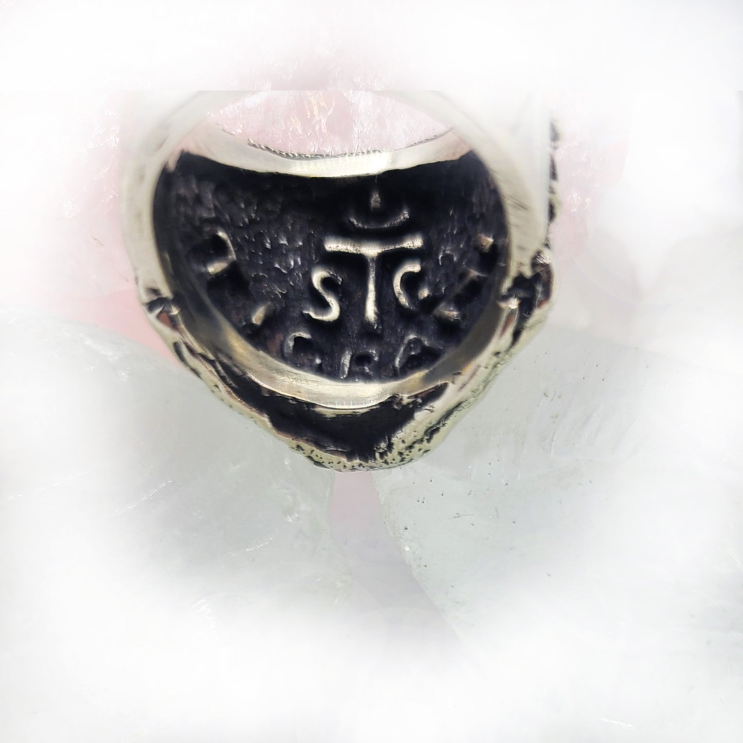 USA Flag Skull Sterling Silver Ring