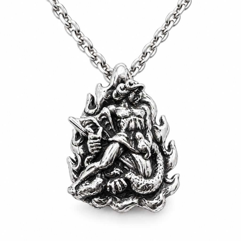 Vahagn Armenian Warrior and Fire God Sterling Silver Pendant