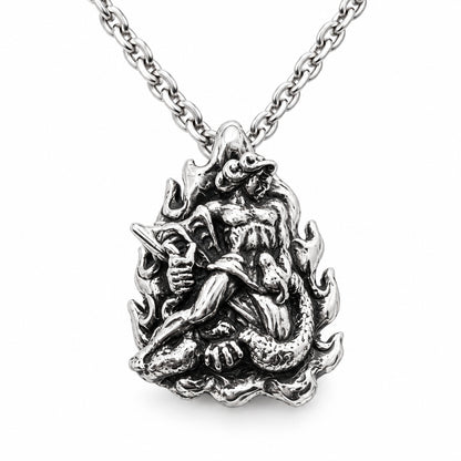 Vahagn Armenian Warrior and Fire God Sterling Silver Pendant