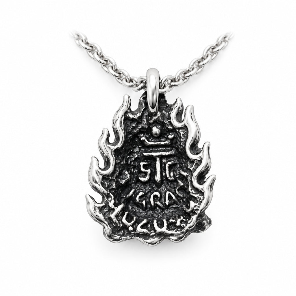 Vahagn Armenian Warrior and Fire God Sterling Silver Pendant