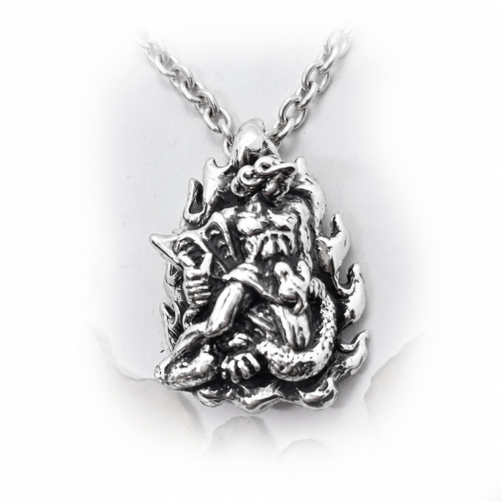 Vahagn Armenian Warrior and Fire God Sterling Silver Pendant