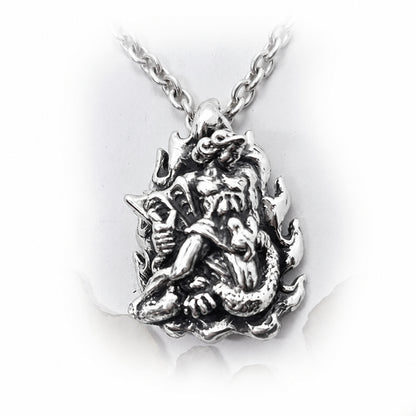 Vahagn Armenian Warrior and Fire God Sterling Silver Pendant