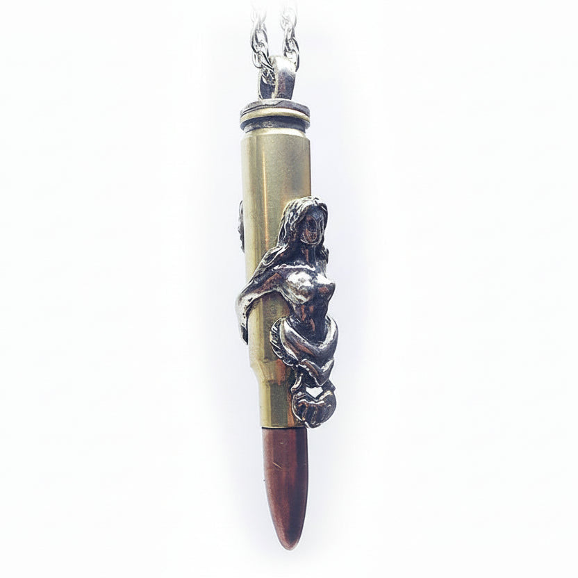 Virgo Zodiac Love Bullet Silver Pendant