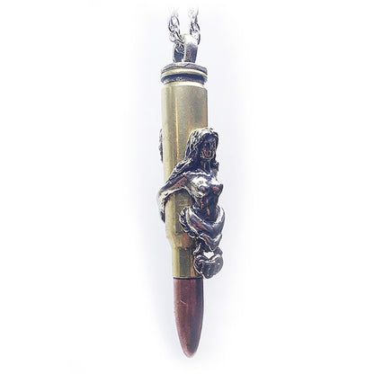 Virgo Zodiac Love Bullet Silver Pendant