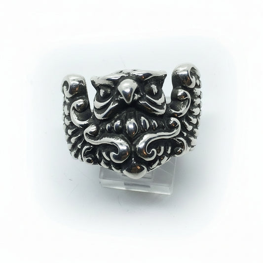 Wise Owl Sterling Silver Ring