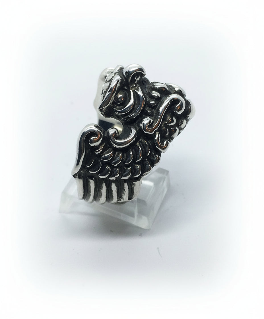 Wise Owl Sterling Silver Ring
