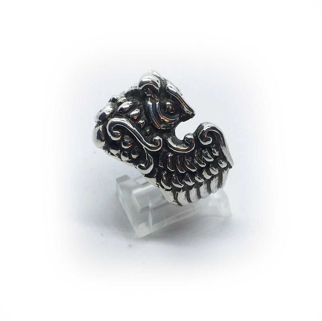 Wise Owl Sterling Silver Ring
