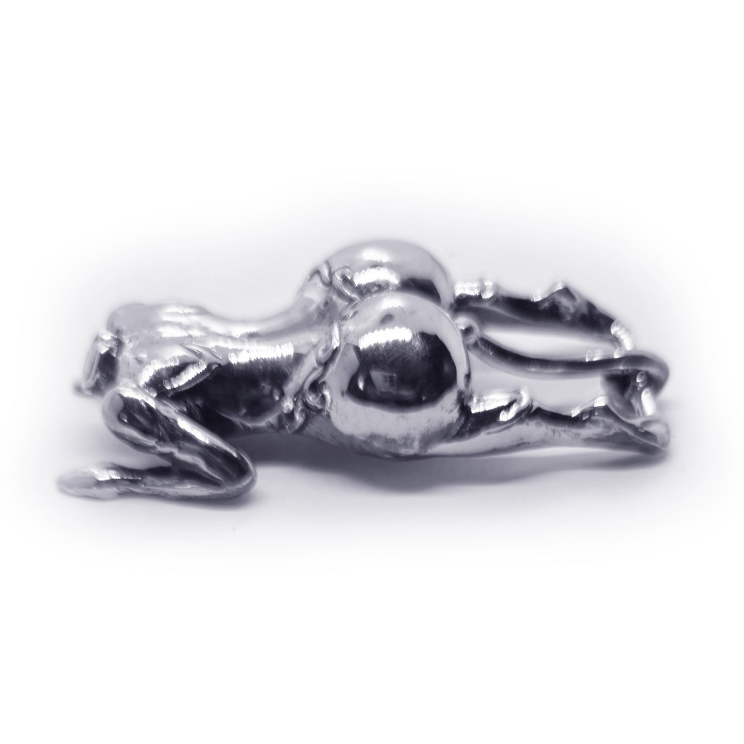 Woman Body Back Ass Side Erotic Sterling Silver Belt Buckle