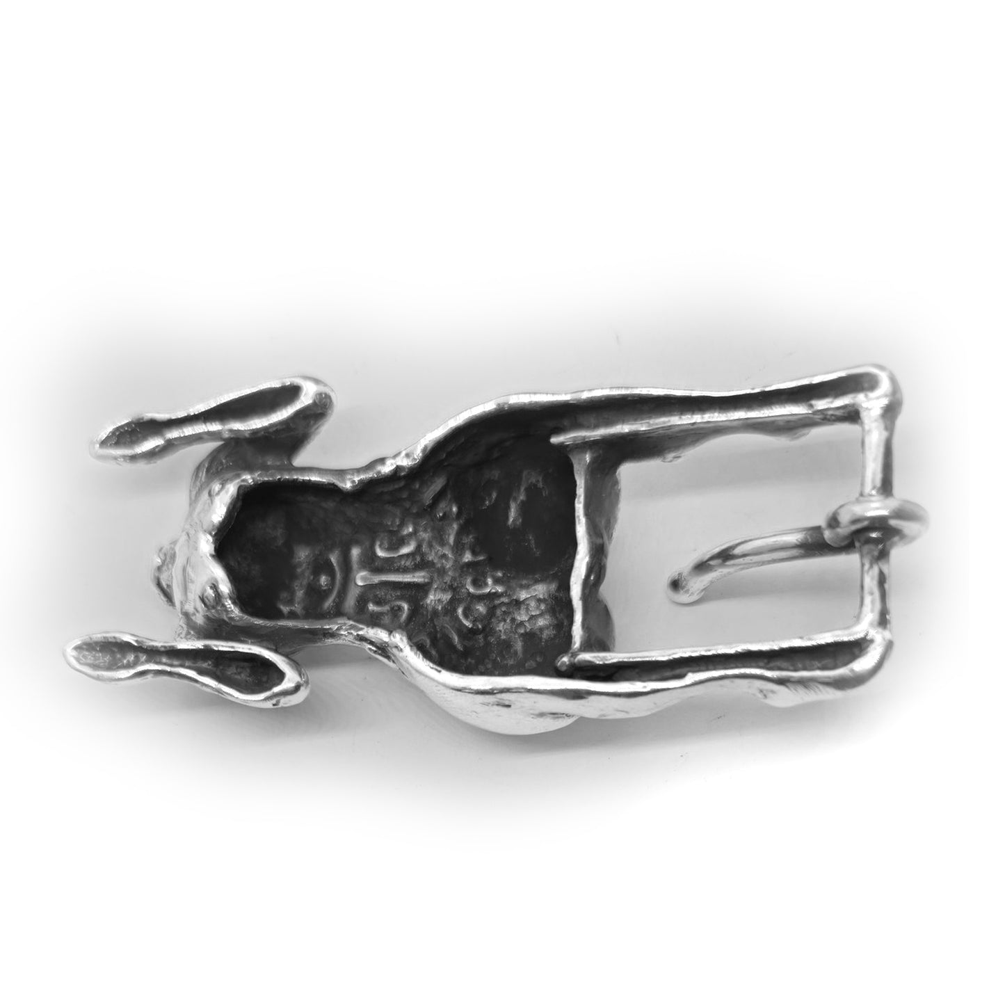 Woman Body Back Ass Side Erotic Sterling Silver Belt Buckle