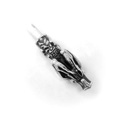 Nude Woman Sterling Silver Pipe