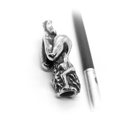 Nude Woman Sterling Silver Pipe