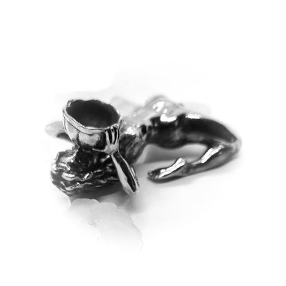 Woman Nude Sterling Silver Pipe