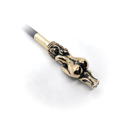 Nude Woman Sterling Silver Pipe