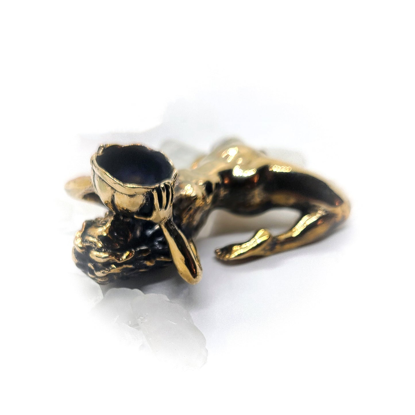 Woman Nude Sterling Silver Pipe