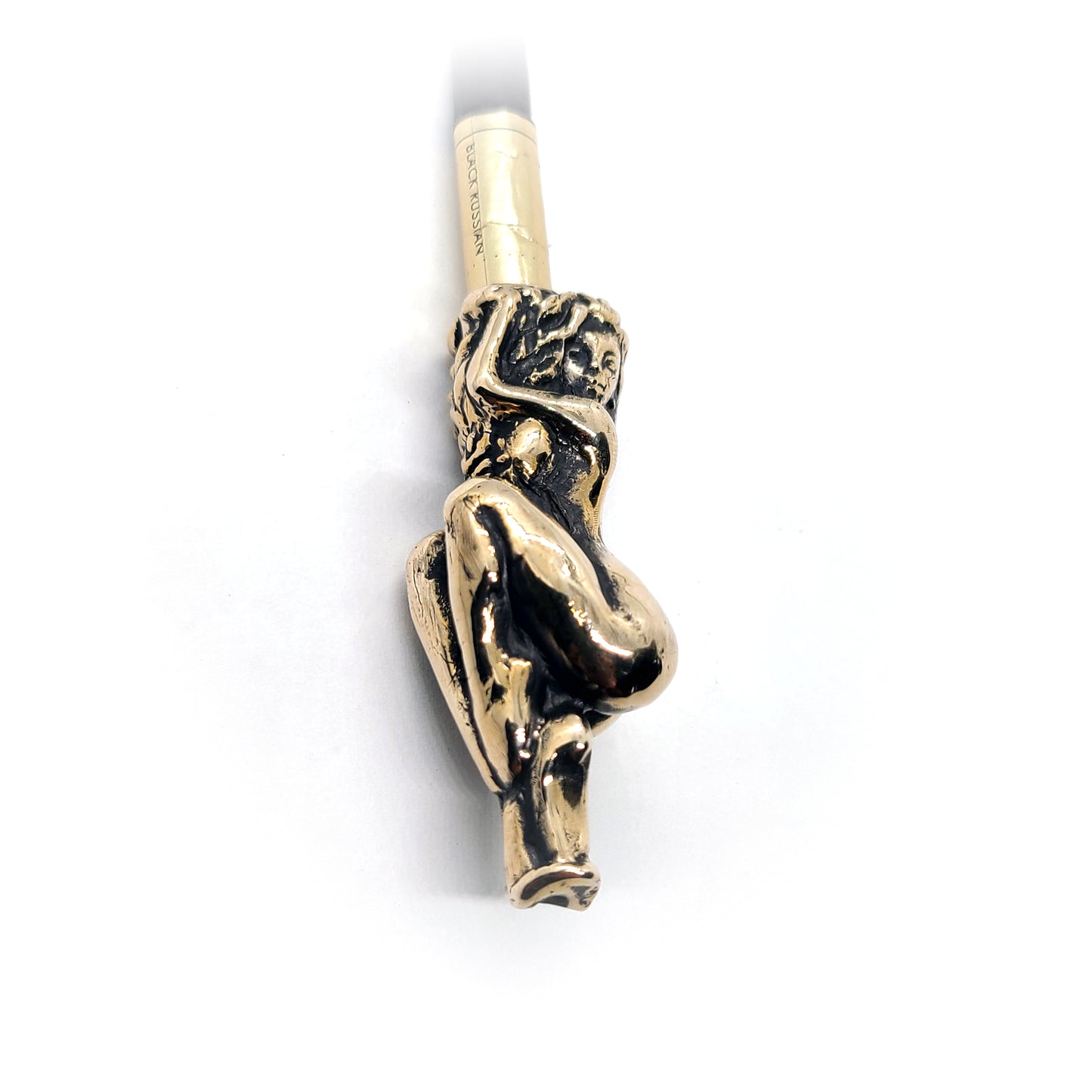 Nude Woman Sterling Silver Pipe