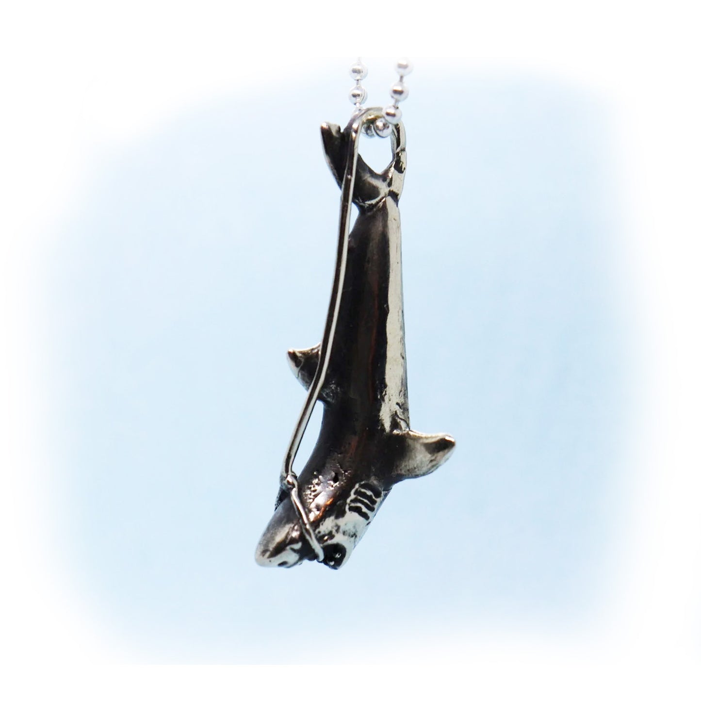 Wrapped Shark Sterling Silver Pendant