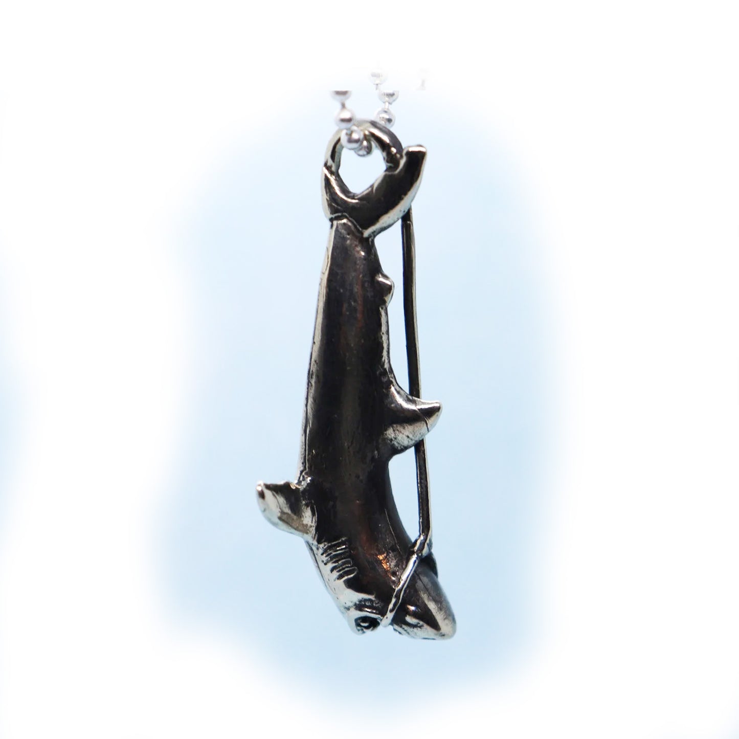 Wrapped Shark Sterling Silver Pendant