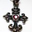 Heart Cross Silver Pendant