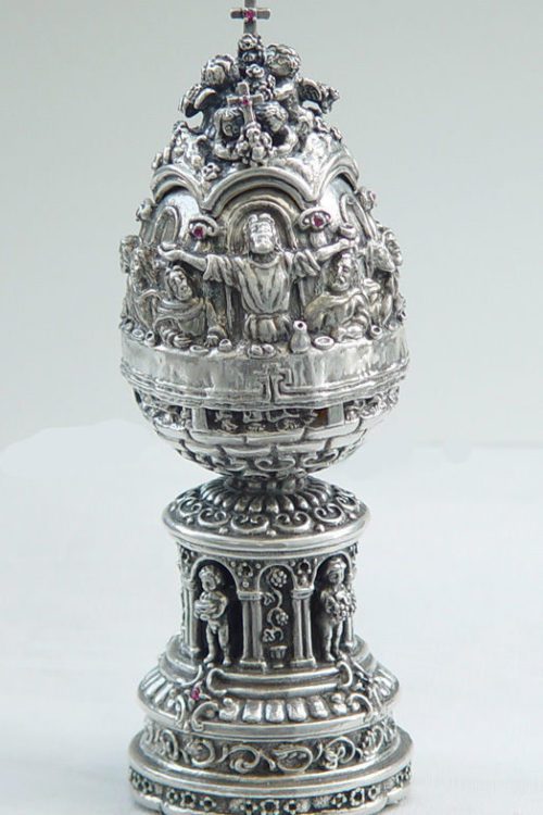 The Last Supper Sterling Silver Egg