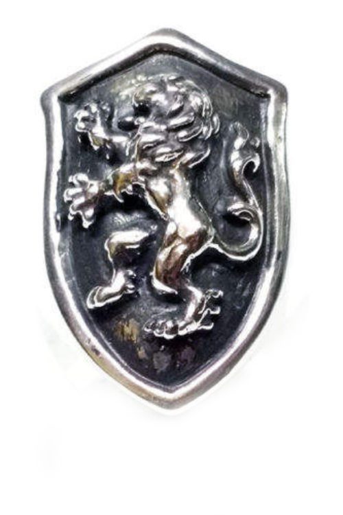 Lion Shield Silver Ring
