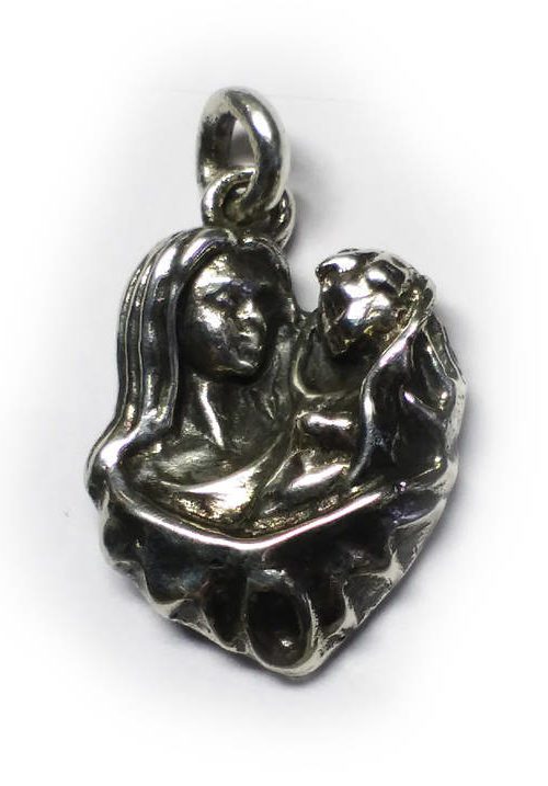 Mothers Day Silver Love Pendant