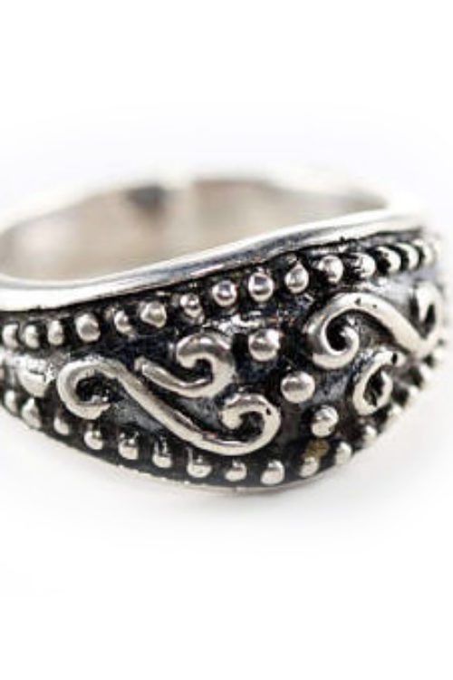 Vintage Design 2 Sterling Silver Ring