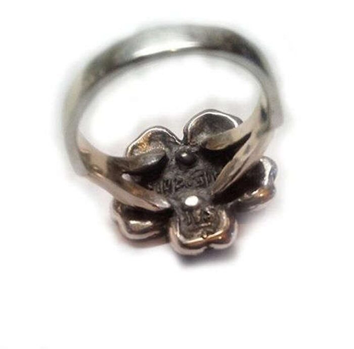 Anmoruk Flower Sterling Silver Ring 3