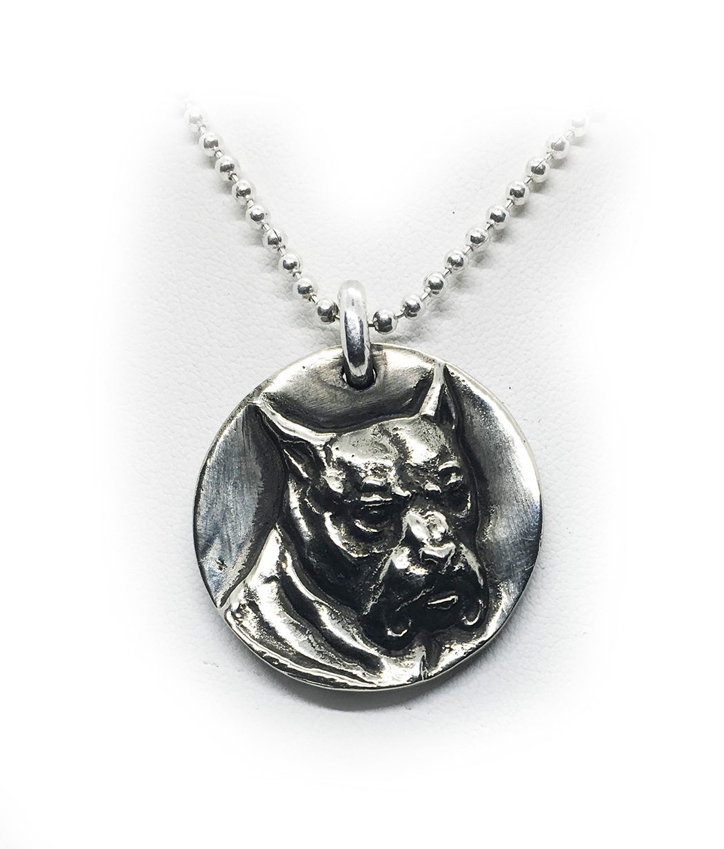 boxer dog pendant