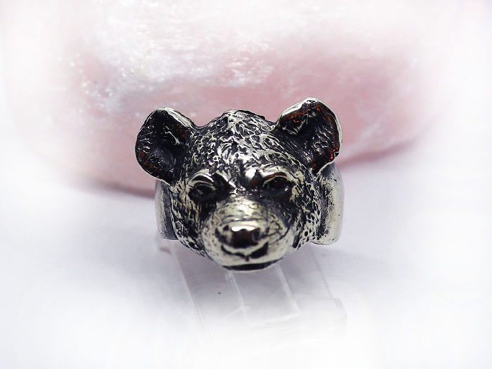 Hyena Sterling Silver Ring