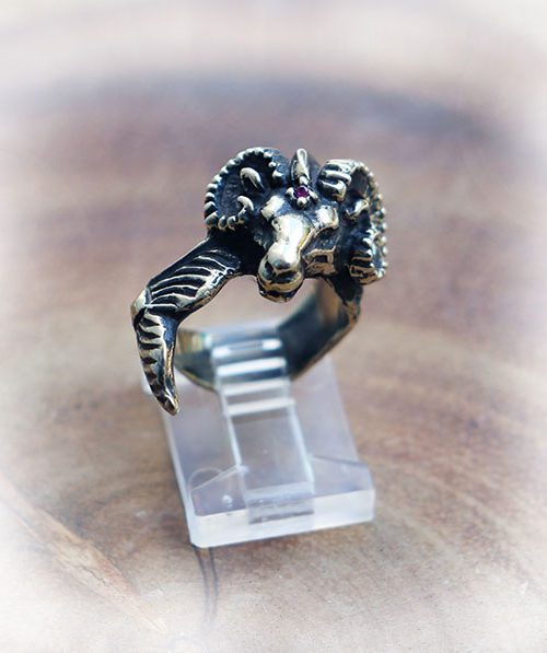 Capricorn Sterling Silver Ring