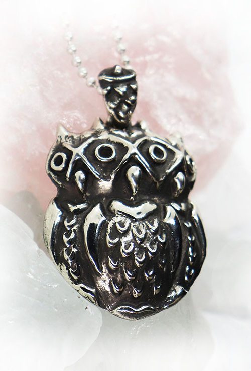 XOXO 3 Owls Sterling Silver Pendant