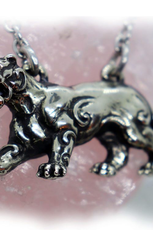 Female Lion Sterling Silver Necklace