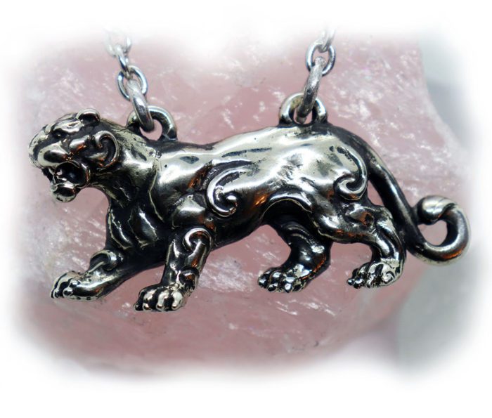 Female Lion Sterling Silver Necklace 2
