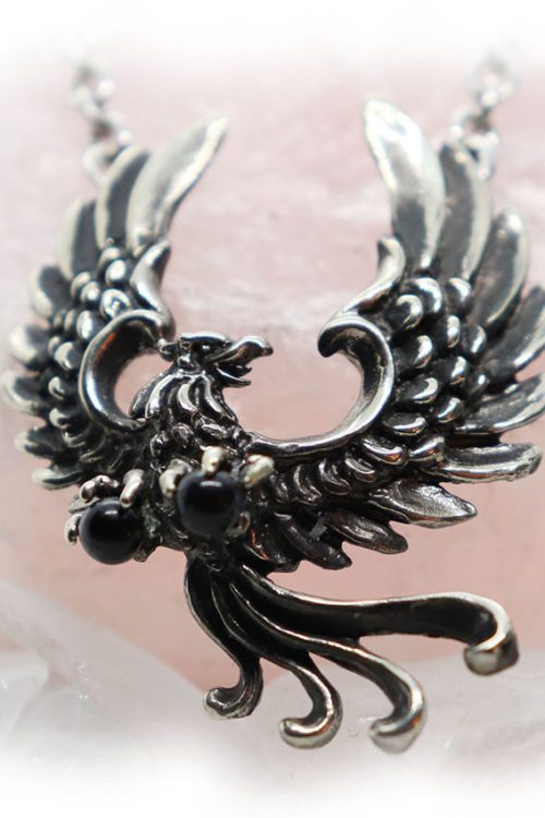 Phoenix Firebird Sterling Silver Necklace