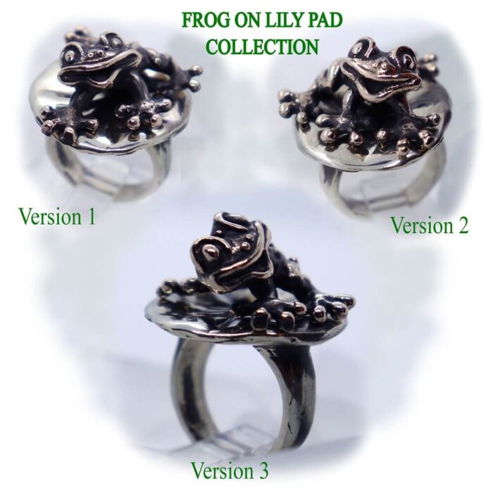 Frog Lily Pad Ring Collection