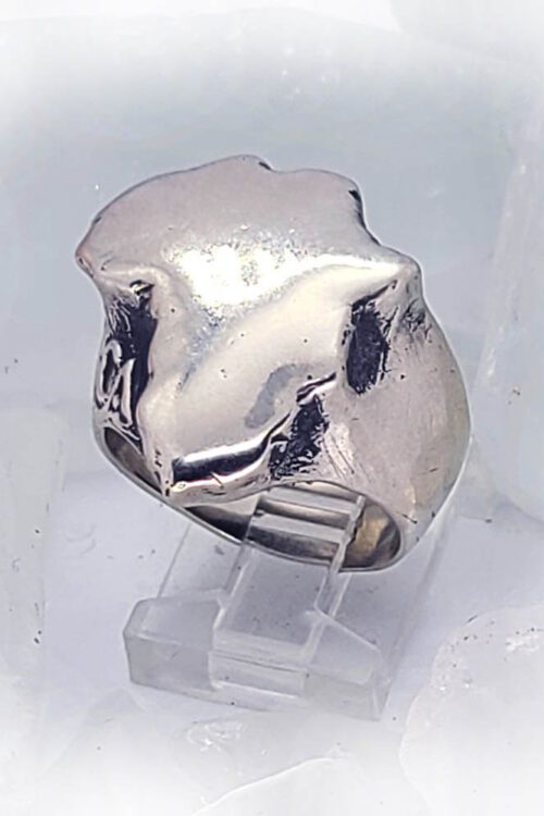 Map of Africa Silver Ring