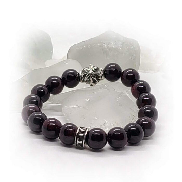 Armenian Dashnak Garnet Beads Bracelet